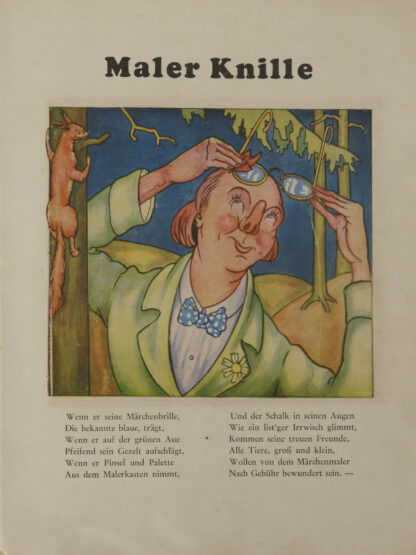 Fritz. -Maler Knille putzt die Märchenbrille.