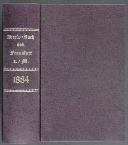 Georg Friedrich (Hrsg.). -Adress-Buch von Frankfurt a.M. (Sachsenhausen