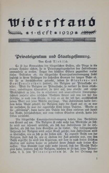 Ernst und A.Paul WEBER (Hrsg.). -Widerstand.