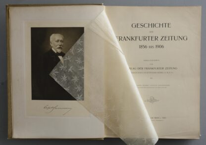 -FRANKFURTER ZEITUNG - GESCHICHTE DER FRANKFURTER ZEITUNG 1856 bis 1906.