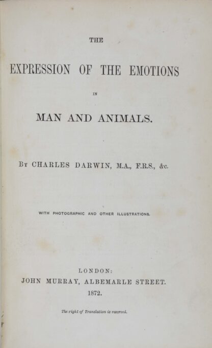 Charles. -The Expression of the Emotions in Man and Animals.
