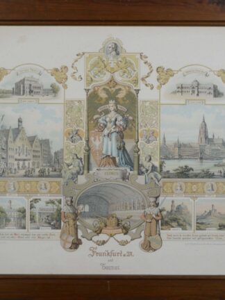 -Ansichtenblatt von Frankfurt am Main. Frankfurt a.M. und Taunus.