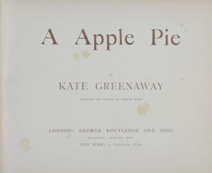 Kate. -A Apple Pie.