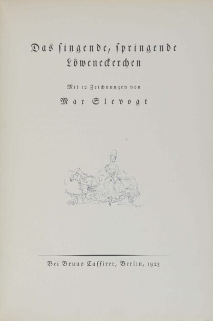 Jakob und Wilhelm). -Das singende