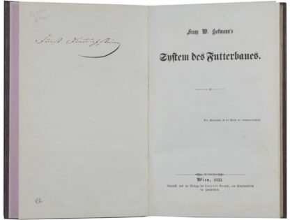 Franz W. -System des Futterbaues.