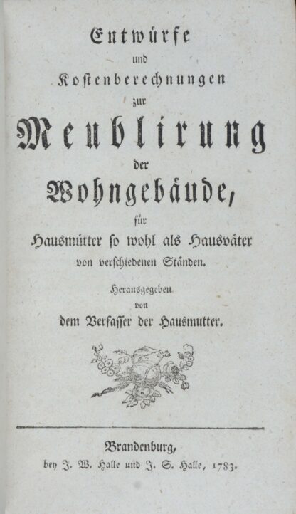 für Hausmütter so wohl als Hausväter von verschiedenen Ständen.
