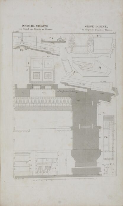 Charles und) J.M. MAUCH. -Vergleichende Darstellung der architectonischen Ordnungen der Griechen und Römer und der neueren Baumeister (und)