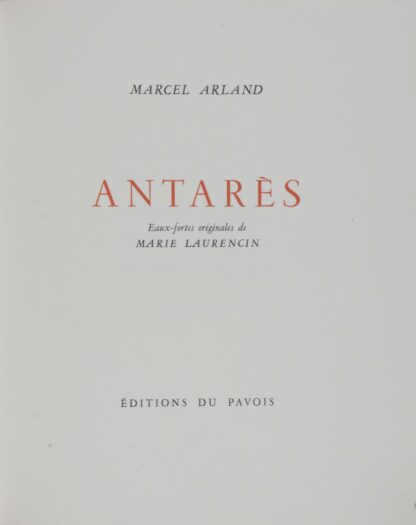 Marcel. -Antarès.