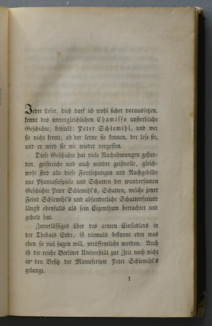 Ludwig. -Die Manuscripte Peter Schlemihl's.