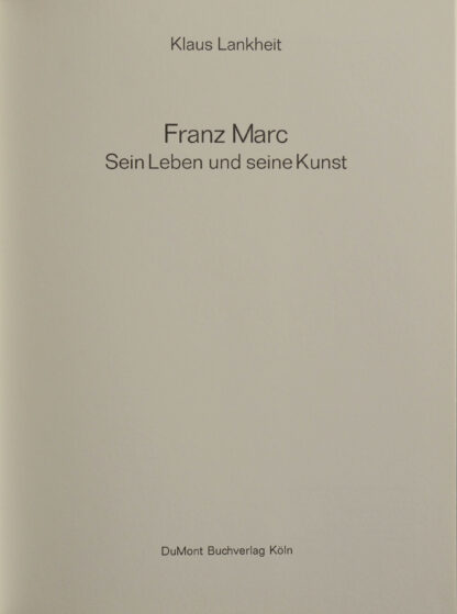 Klaus. -Franz Marc.