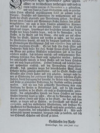 -(Verordnung zur Reinigung der Strassen und Plätze).