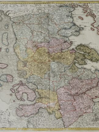 -Ducatus Slesvicensis in omnes ejusdem... Karte des Herzogtums Schleswig. Mit Sylt im Westen