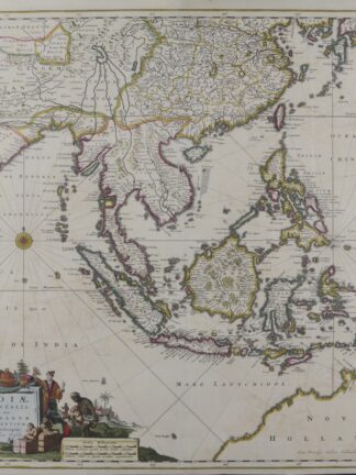 -Indiae Orientalis nec nun insularum adiacentium. Karte Südostasiens von Indien bis Papua Neuguinea