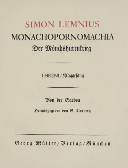 Simon. -Monachopornomachia.