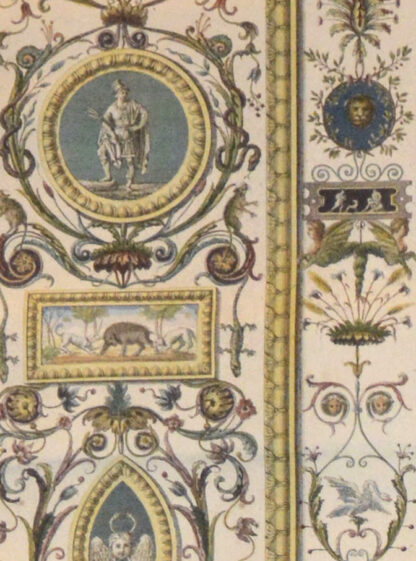 Giovanni. -Pilaster mit Darstellungen der Akanthusranken und Figuren aus der antiken Mythologie.
