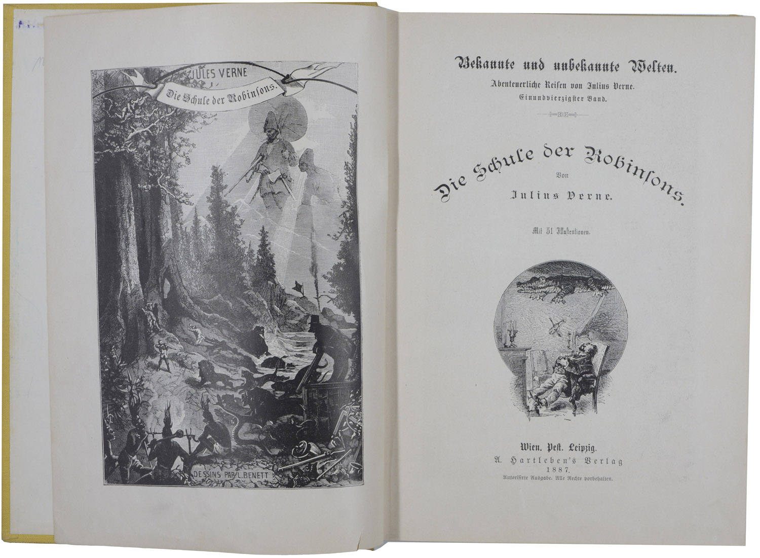 Jules. -Die Schule der Robinsons (und) Das Karpathenschloß.