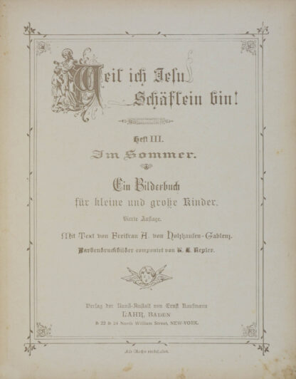 Freifrau A. von. -Weil ich Jesu Schäflein bin!