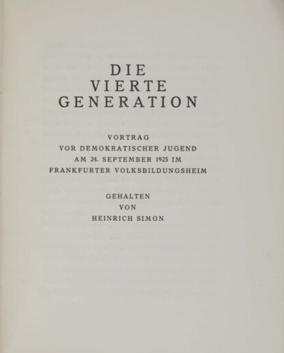 Heinrich. -Die vierte Generation.