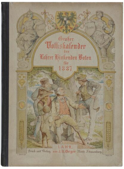 -Großer Volks-Kalender des Lahrer Hinkenden Boten für das Jahr 1887.