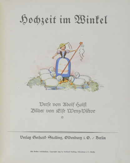 Adolf (und) Else WENZ-VIETOR. -Hochzeit im Winkel.