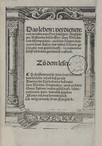 Augspurger Bistumbs bischoffen