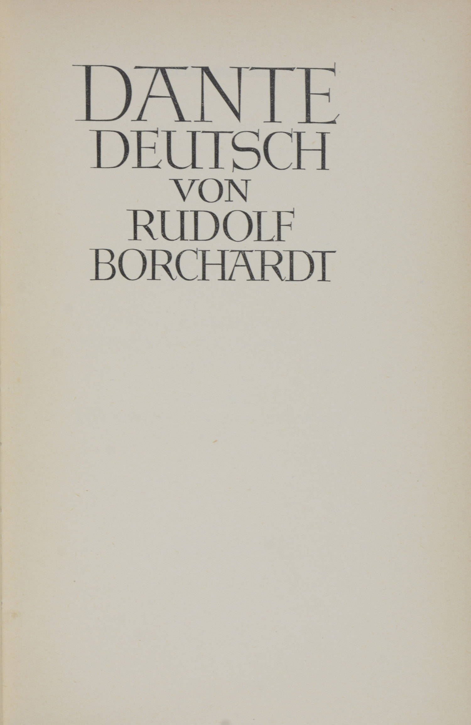 DANTE ALIGHIERI. -(Die göttliche Komödie).