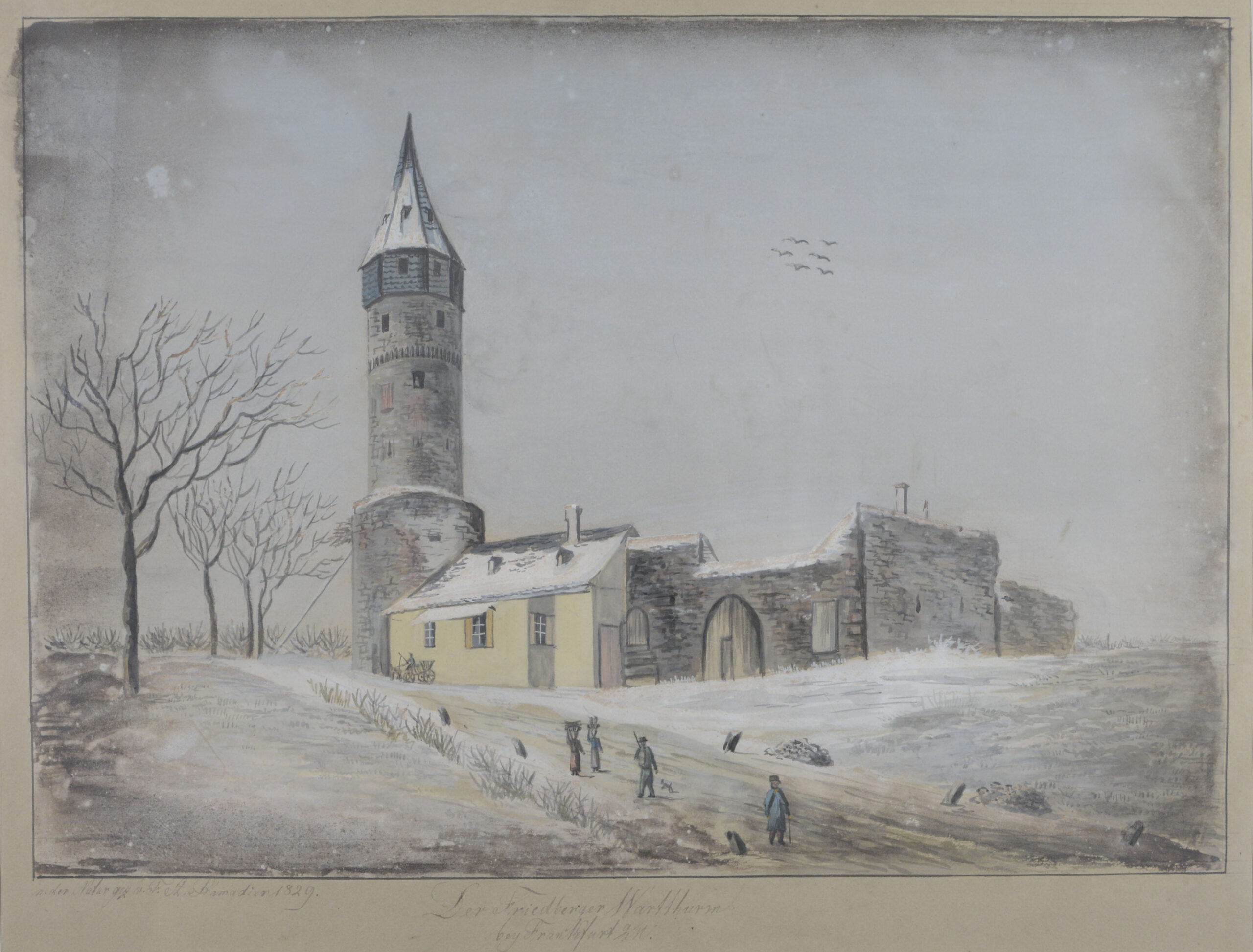 -Der Friedberger Wartthurm bey Frankfurt a/M.