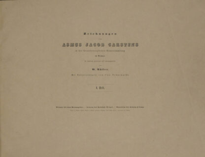 W. (Hrsg.). -Zeichnungen von Asmus Jacob Carstens in der Grossherzoglichen Kunstsammlung zu Weimar.