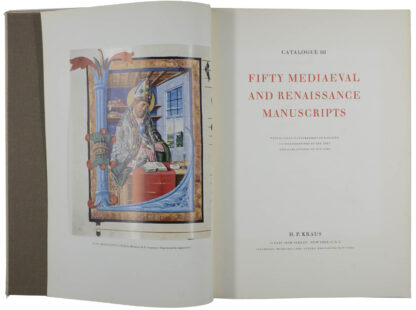 H.P. -Catalogue 88: Fifty Medieval and Renaissance Manuscripts.