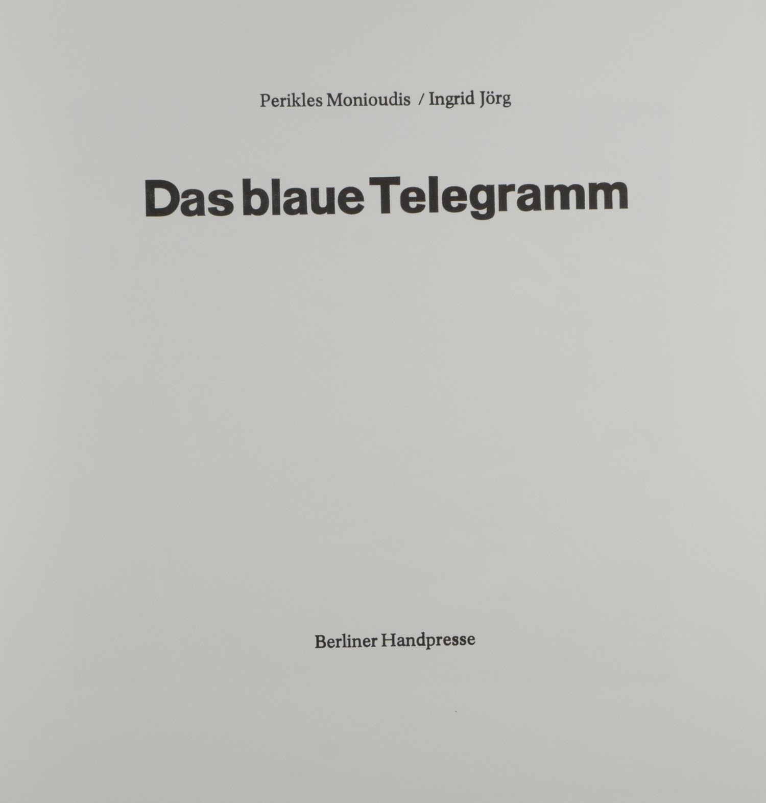 Perikles. -Das blaue Telegramm.