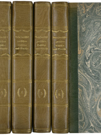 SCHILLER (Friedrich von) und (Johann Wolfgang von) GOETHE. -Briefwechsel zwischen Schiller und Goethe in den Jahren 1794-1805.