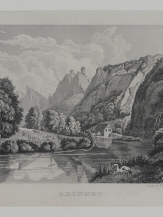 -BRONNEN/b. Beuron. Ansicht mit dem Schloß.