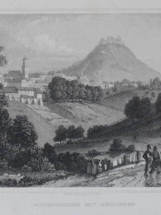 -HECHINGEN. Gesamtansicht mit Burg Hohenzollern.