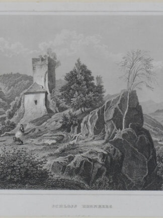 -HORNBERG/Schwarzw. Ansicht mit Burgruine.