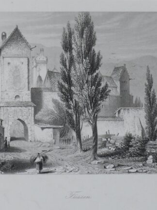 -FÜSSEN. Teilansicht mit Blick zum Stadttor.