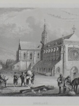 -EBRACH/Franken. Kloster mit Teilansicht.