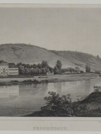 -FECHENBACH - COLLENBERG/Main. Gesamtansicht über den Main.