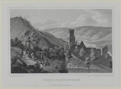 -FREUDENBERG/Main. Ansicht mit Ruine.