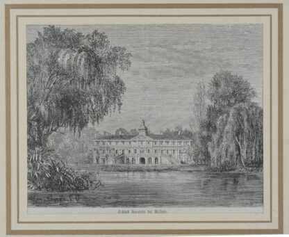 -RASTATT. Ansicht mit dem Schloß Favorite.