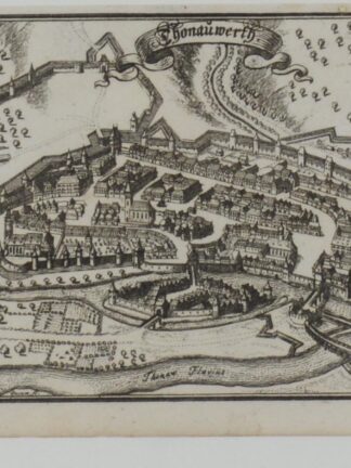 -DONAUWÖRTH. Gesamtansicht aus der Vogelschau.