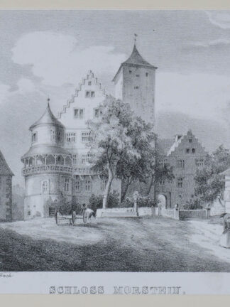 -MORSTEIN. Ansicht von Schloss Morstein an der Jagst.