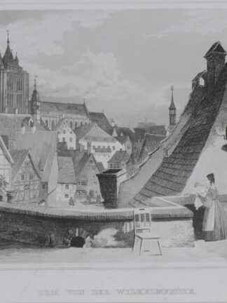 -ULM. Teilansicht mit dem Münster von der Wilhelmshöhe.
