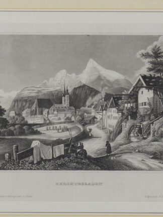 -BERCHTESGADEN. Gesamtansicht mit dem Watzmann im Hintergrund.