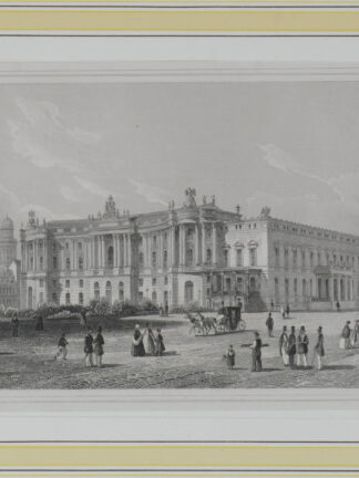 -BERLIN. Die Bibliothek und das Palais des Kaisers in Berlin.