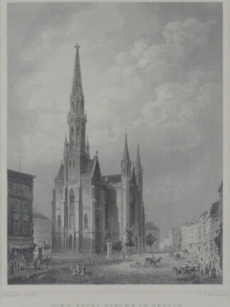 -BERLIN. St. Petrikirche mit Teilansicht.