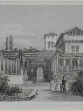 -POTSDAM. Ansicht der italienischen Villa in Sanssouci.