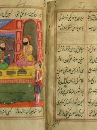 MINIATURENBUCH - -PERSISCH - INDISCHE HANDSCHRIFT auf gewachstem Papier.