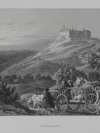 -KULMBACH. - PLASSENBURG. Ansicht mit dem Schloß.