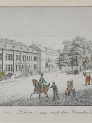 -BERLIN. Ansicht der Linden (Unter den Linden) nach dem Brandenburger Tor.