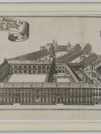-MÜNCHEN. Eigentliche Abbildung deß Chur-Fürstlichen Bayrischen Palaty oder Residentz zu München.